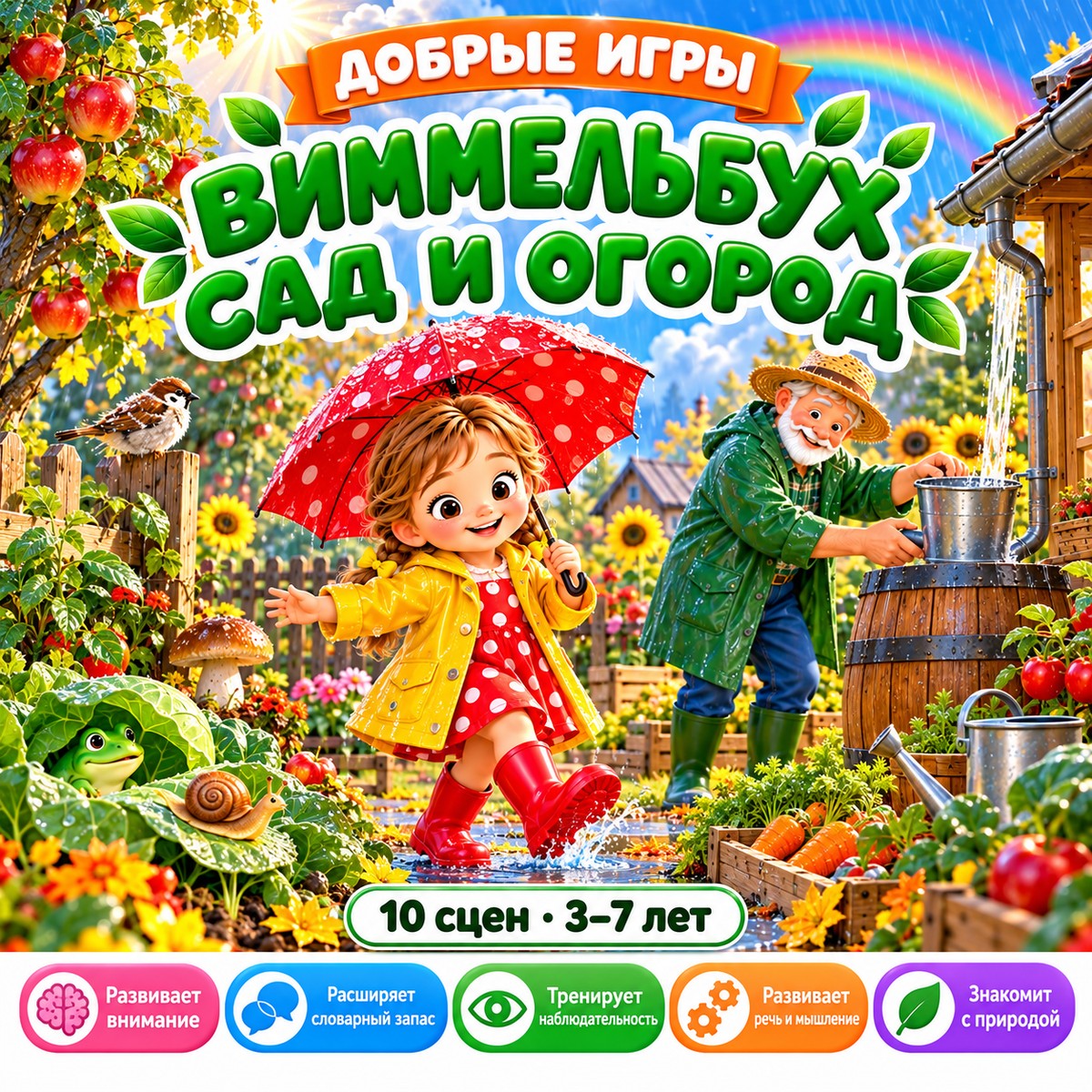 ВИММЕЛЬБУХ САД И ОГОРОД — овощи, фрукты, ягоды — скачать для детского сада