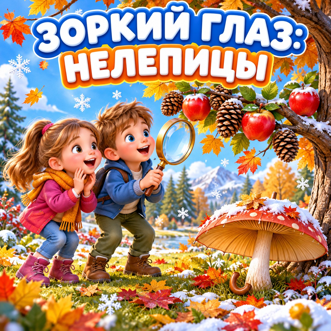ЗОРКИЙ ГЛАЗ НЕЛЕПИЦЫ ОСЕНЬ И ЗИМА — зима, осень, 4-5 лет — скачать для детского сада