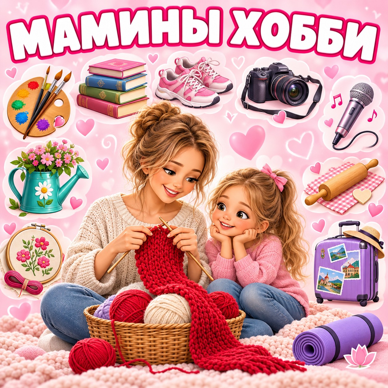 МАМИНЫ ХОББИ — 4-5 лет, 5-7 лет, день матери — скачать для детского сада