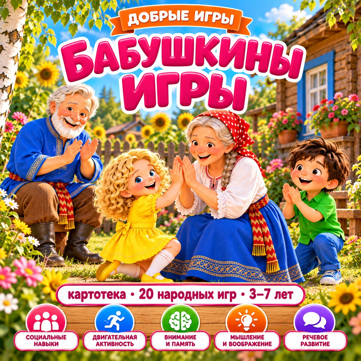 КАРТОТЕКА БАБУШКИНЫ ИГРЫ — картотека, 4-5 лет, 5-7 лет — скачать для детского сада