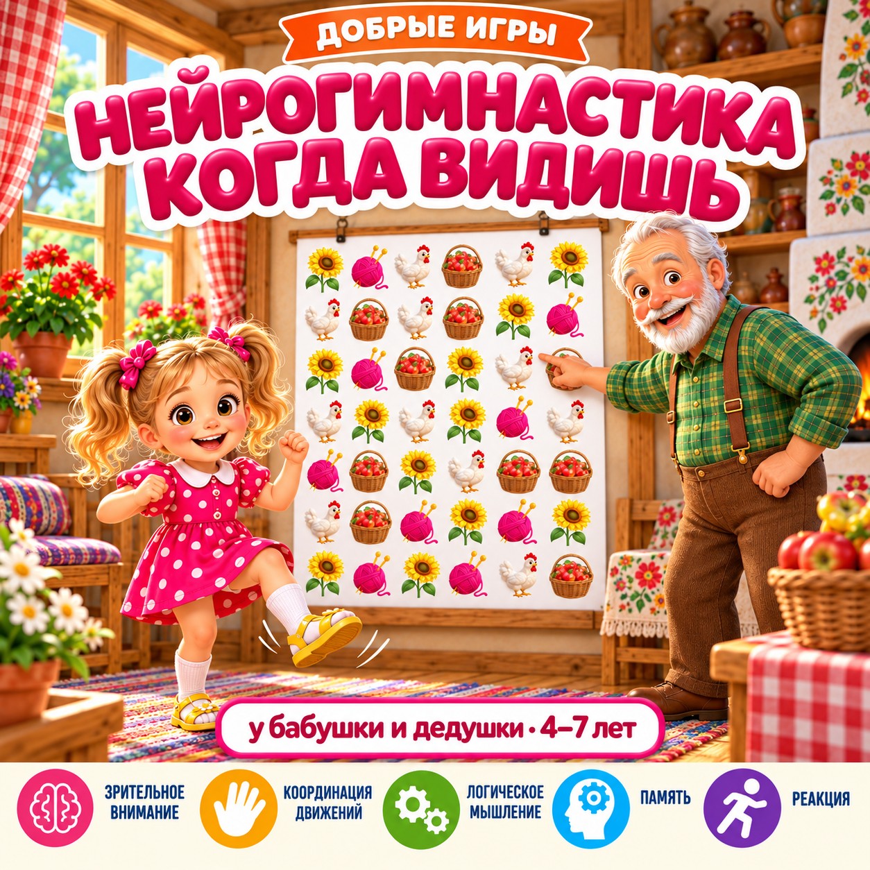 НЕЙРОГИМНАСТИКА КОГДА ВИДИШЬ — нейроигры, 4-5 лет, 5-7 лет — скачать для детского сада