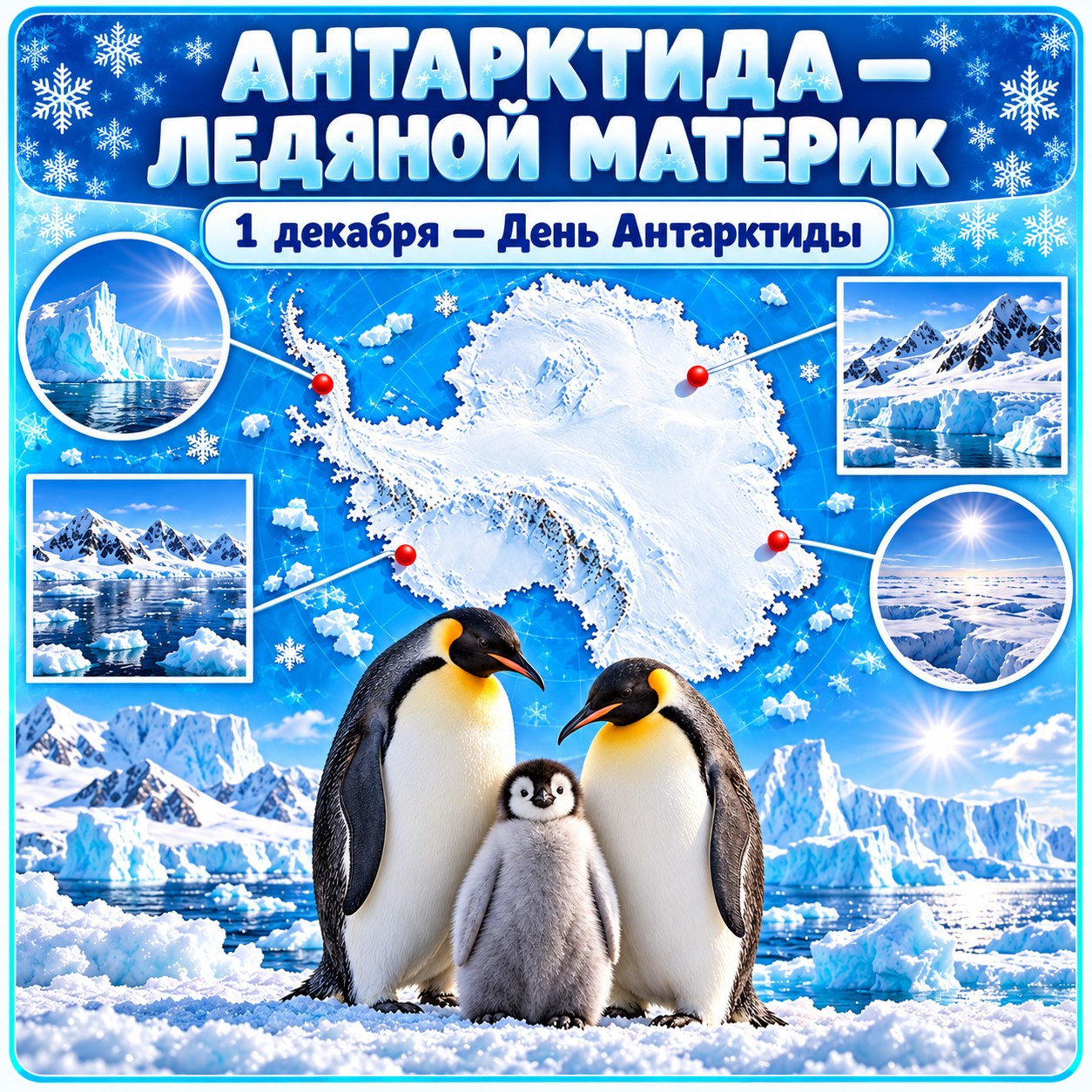 ПАПКА-ПЕРЕДВИЖКА АНТАРКТИДА — ЛЕДЯНОЙ МАТЕРИК — папка-передвижка, 4-5 лет, 5-7 лет — скачать для детского сада