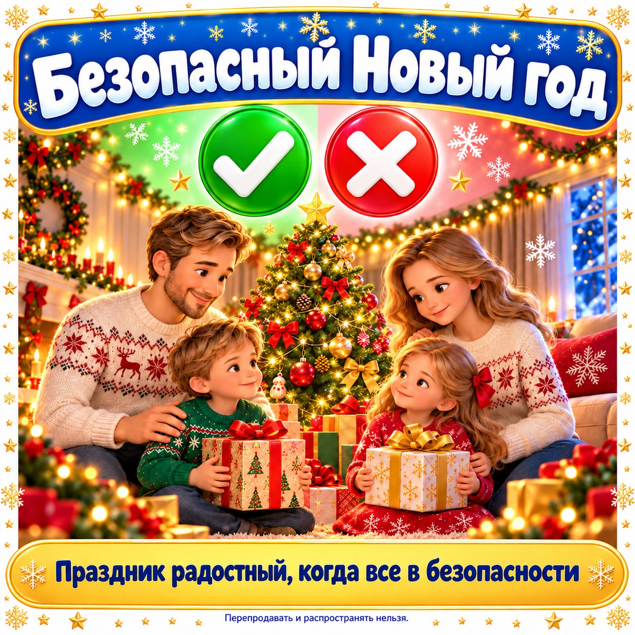 ПАПКА-ПЕРЕДВИЖКА БЕЗОПАСНЫЙ НОВЫЙ ГОД — новый год, папка-передвижка, 4-5 лет — скачать для детского сада