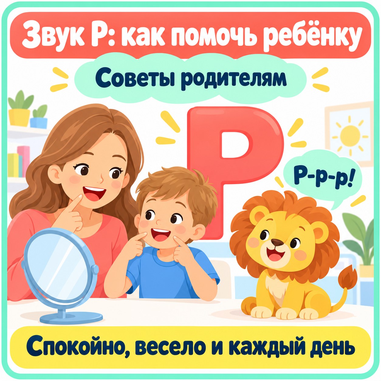 ПАПКА-ПЕРЕДВИЖКА ЗВУК Р — КАК ПОМОЧЬ РЕБЁНКУ — папка-передвижка, 4-5 лет, 5-7 лет — скачать для детского сада