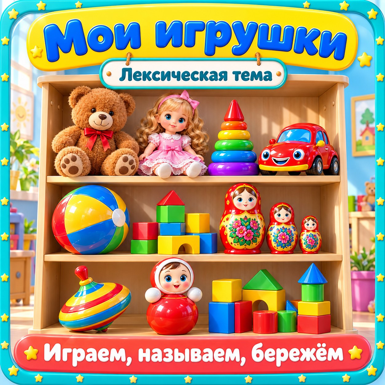 ПАПКА-ПЕРЕДВИЖКА ИГРУШКИ — папка-передвижка, 4-5 лет, 5-7 лет — скачать для детского сада