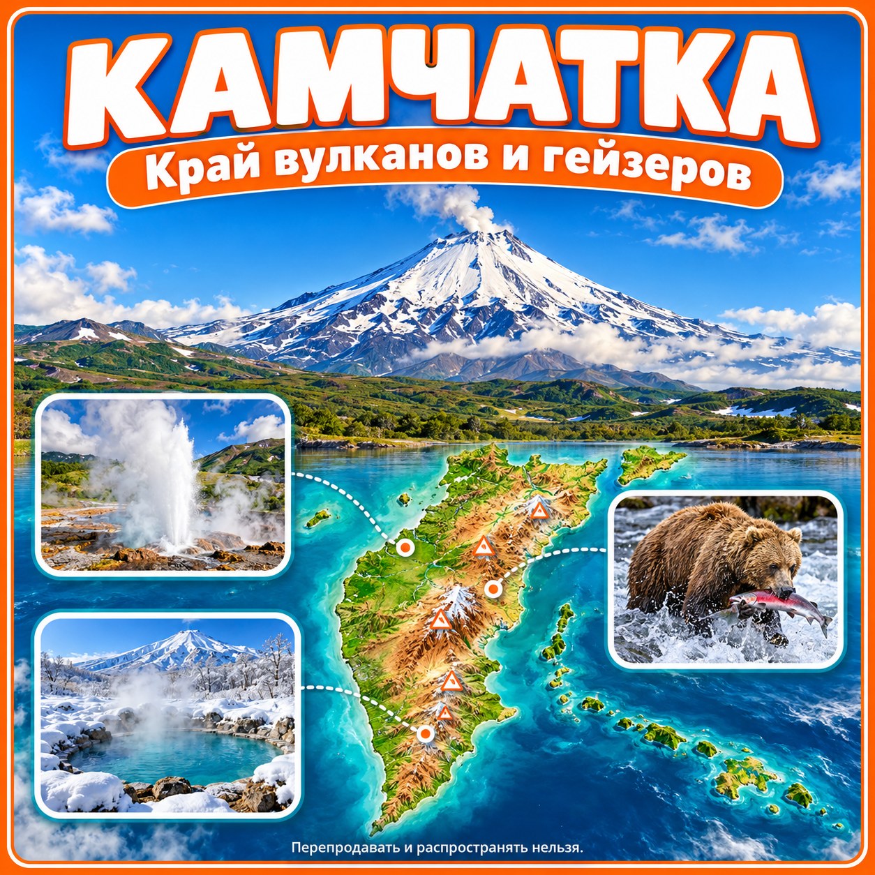 ПАПКА-ПЕРЕДВИЖКА КАМЧАТКА — ВУЛКАНЫ И ГЕЙЗЕРЫ — папка-передвижка, 4-5 лет, 5-7 лет — скачать для детского сада