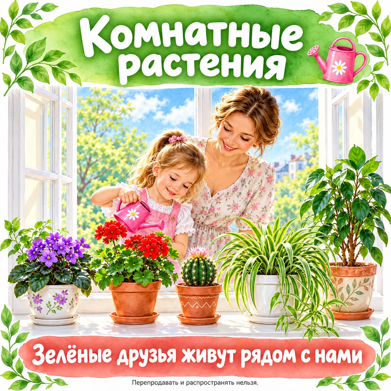 ПАПКА-ПЕРЕДВИЖКА КОМНАТНЫЕ РАСТЕНИЯ — папка-передвижка, 4-5 лет, 5-7 лет — скачать для детского сада