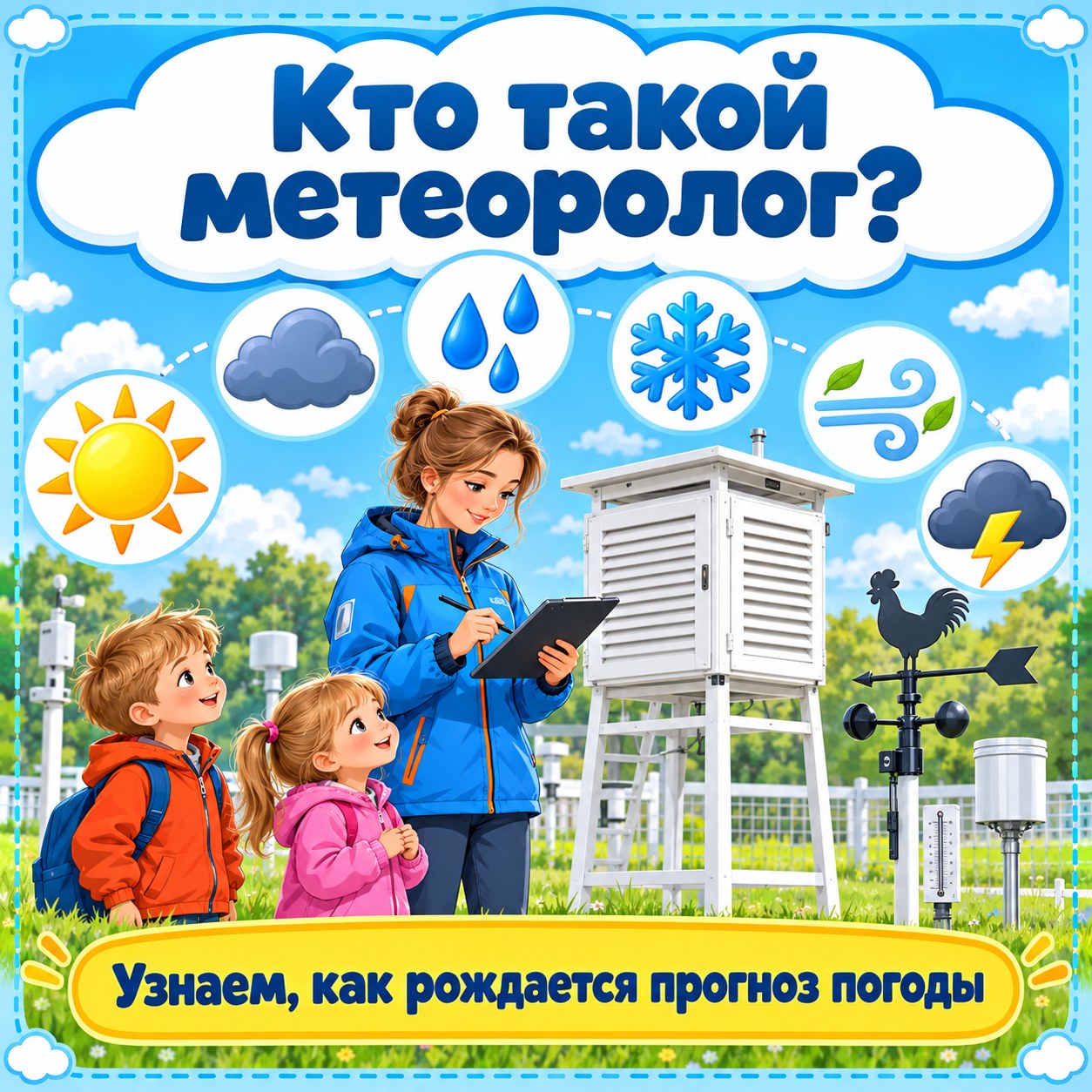ПАПКА-ПЕРЕДВИЖКА КТО ТАКОЙ МЕТЕОРОЛОГ — папка-передвижка, 4-5 лет, 5-7 лет — скачать для детского сада