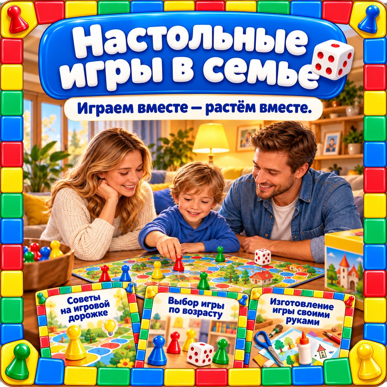 ПАПКА-ПЕРЕДВИЖКА НАСТОЛЬНЫЕ ИГРЫ В СЕМЬЕ — папка-передвижка, 4-5 лет, 5-7 лет — скачать для детского сада