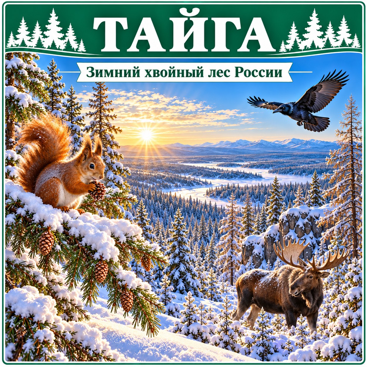 ПАПКА-ПЕРЕДВИЖКА ТАЙГА — папка-передвижка, 4-5 лет, 5-7 лет — скачать для детского сада