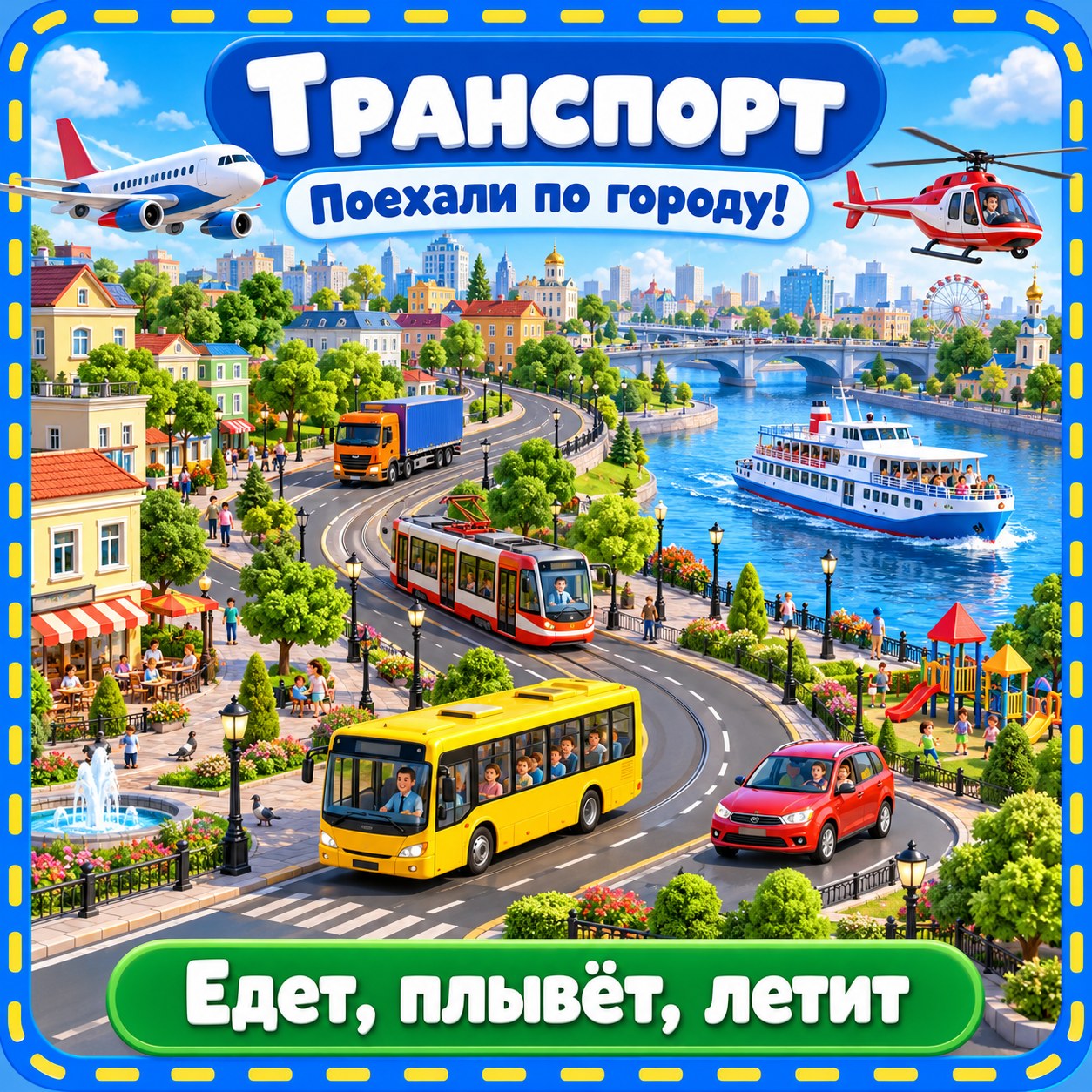 ПАПКА-ПЕРЕДВИЖКА ТРАНСПОРТ — папка-передвижка, транспорт, 4-5 лет — скачать для детского сада