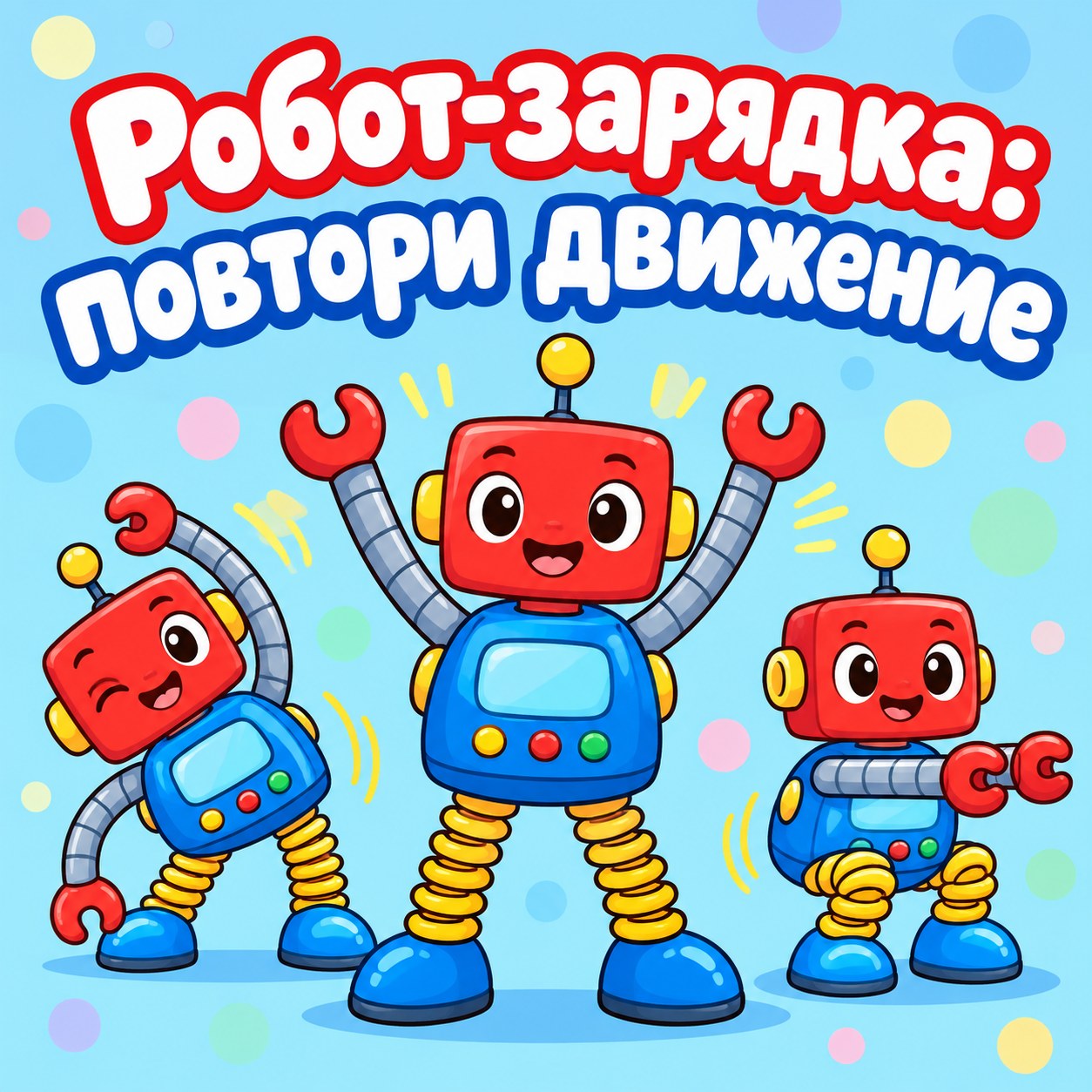 РОБОТ-ЗАРЯДКА ПОВТОРИ ДВИЖЕНИЕ — 4-5 лет, 5-7 лет — скачать для детского сада