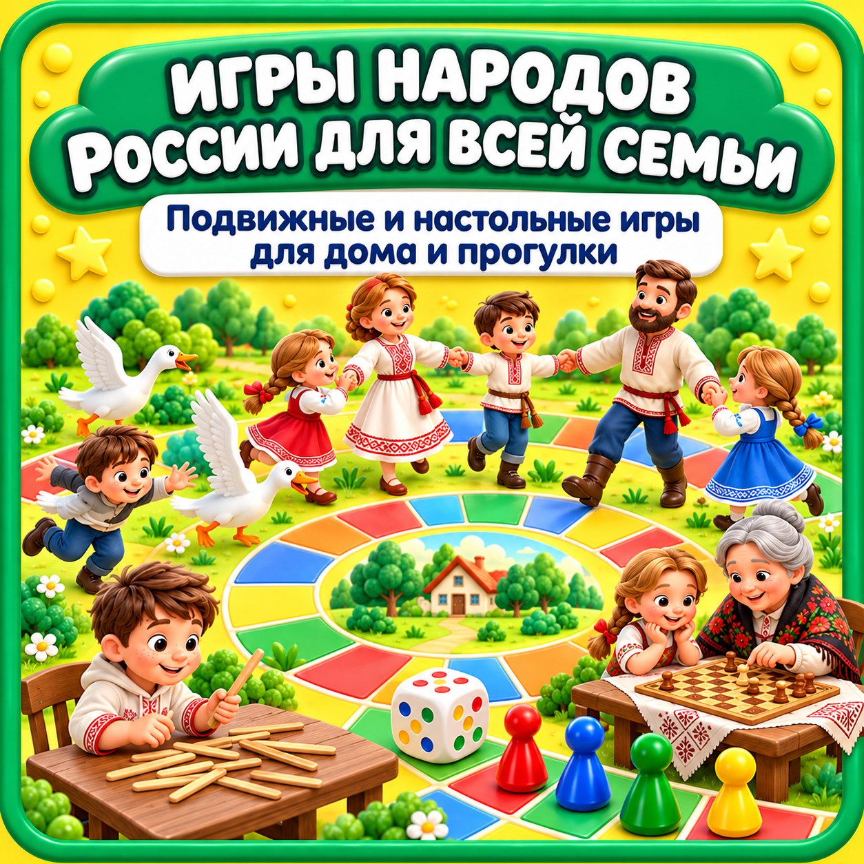 ПАПКА-ПЕРЕДВИЖКА ИГРЫ НАРОДОВ РОССИИ ДЛЯ ВСЕЙ СЕМЬИ — народы россии, день народного единства, папка-передвижка — скачать для детского сада