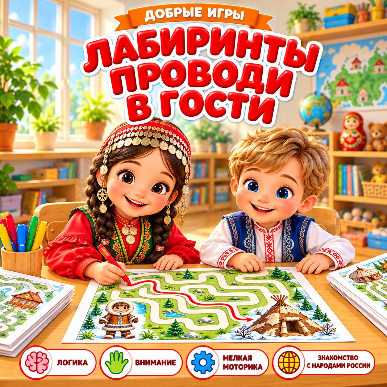 ЛАБИРИНТЫ ПРОВОДИ В ГОСТИ — лабиринты, 4-5 лет, 5-7 лет — скачать для детского сада
