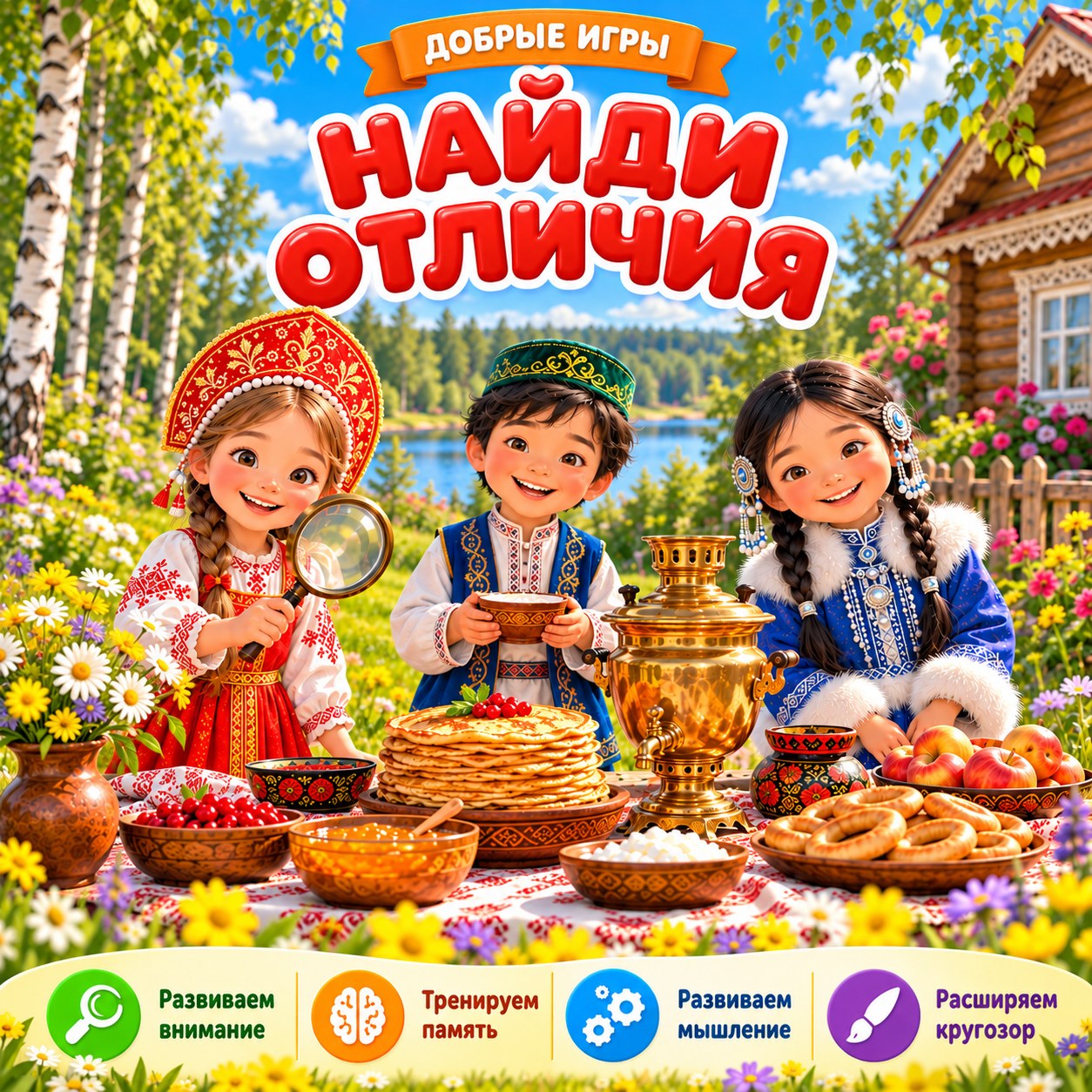 НАЙДИ ОТЛИЧИЯ ПРАЗДНИК ДРУЖБЫ — 4-5 лет, 5-7 лет — скачать для детского сада