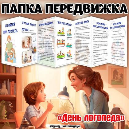 ПАПКА ПЕРЕДВИЖКА ДЕНЬ ЛОГОПЕДА