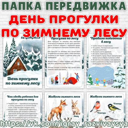 ПАПКА ПЕРЕДВИЖКА ПРОГУЛКА В ЛЕСУ