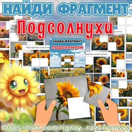 НАЙДИ ФРАГМЕНТ ПОДСОЛНУХИ