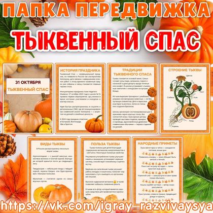 ПАПКА ПЕРЕДВИЖКА ТЫКВЕННЫЙ СПАС