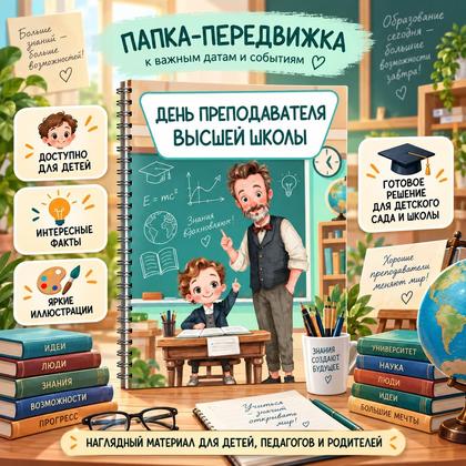 ПАПКА ПЕРЕДВИЖКА ДЕНЬ ПРЕПОДАВАТЕЛЯ ВЫСШЕЙ ШКОЛЫ