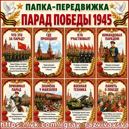ПАПКА-ПЕРЕДВИЖКА «ПАРАД ПОБЕДЫ 1945»