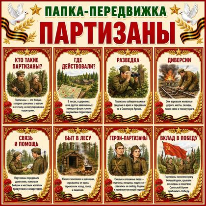ПАПКА-ПЕРЕДВИЖКА «ПАРТИЗАНЫ»