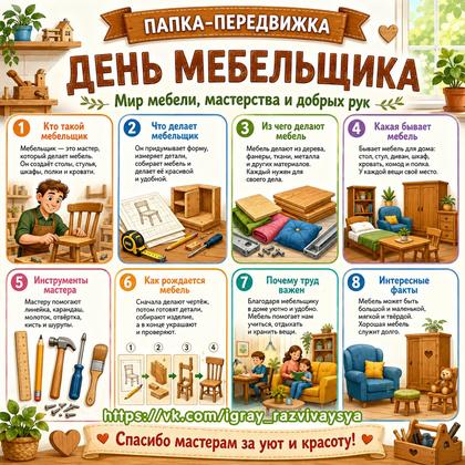 ПАПКА ПЕРЕДВИЖКА ДЕНЬ МЕБЕЛЬЩИКА
