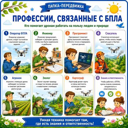 ПАПКА ПЕРЕДВИЖКА ПРОФЕССИИ СВЯЗАННЫЕ С БПЛА