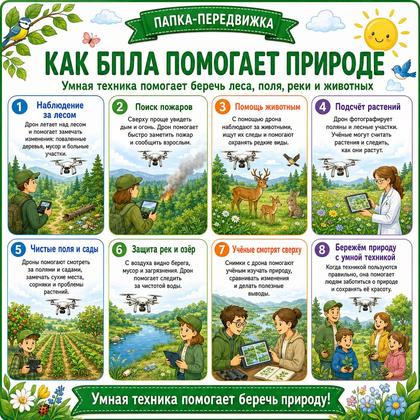 ПАПКА ПЕРЕДВИЖКА КАК БПЛА ПОМОГАЕТ ПРИРОДЕ