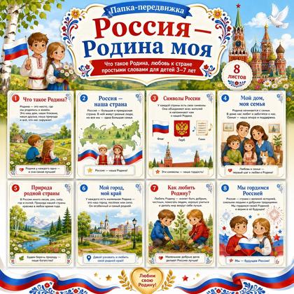 ПАПКА ПЕРЕДВИЖКА РОССИЯ — РОДИНА МОЯ