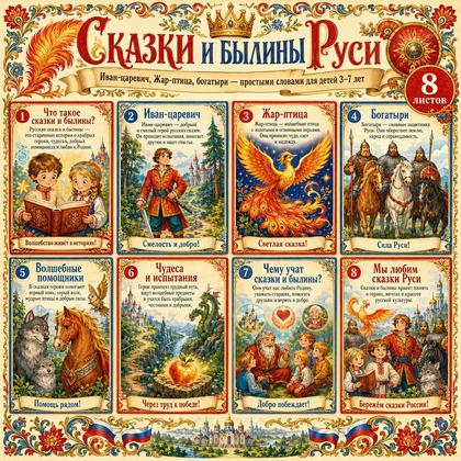 ПАПКА ПЕРЕДВИЖКА СКАЗКИ И БЫЛИНЫ РУСИ