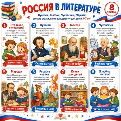 ПАПКА ПЕРЕДВИЖКА РОССИЯ В ЛИТЕРАТУРЕ