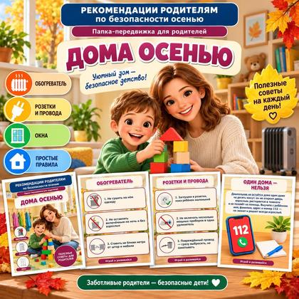 ПАПКА ПЕРЕДВИЖКА БЕЗОПАСНОСТЬ ДОМА ОСЕНЬЮ