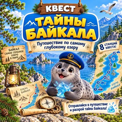 КВЕСТ ТАЙНЫ БАЙКАЛА — байкал, природа, квест — для детского сада — Играй и Развивайся