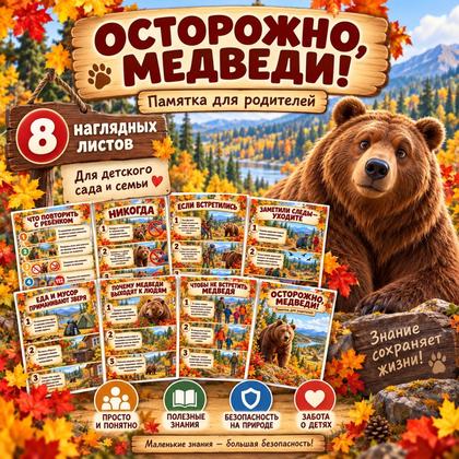 ПАПКА ПЕРЕДВИЖКА ОСТОРОЖНО МЕДВЕДИ