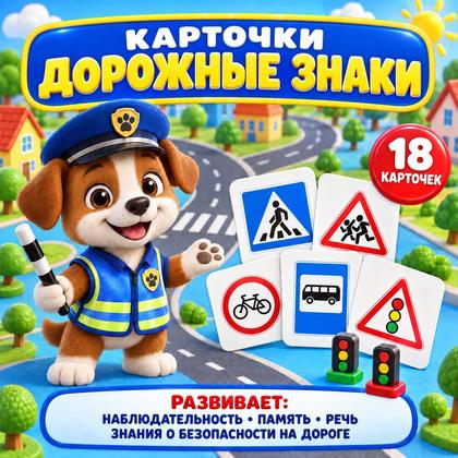 КАРТОЧКИ ДОРОЖНЫЕ ЗНАКИ