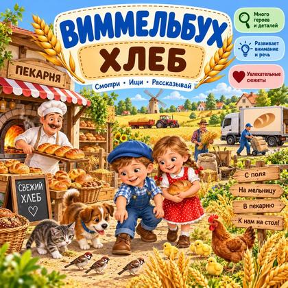 ХЛЕБНЫЙ ВИММЕЛЬБУХ — день хлеба, хлеб, внимание — для детского сада — Играй и Развивайся