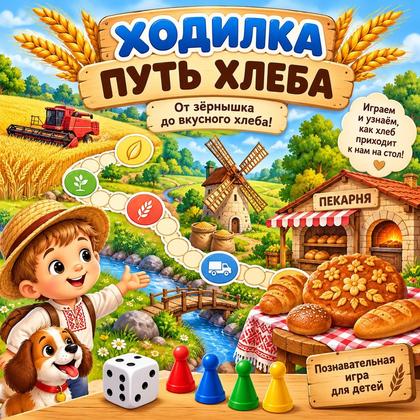 ХОДИЛКА «ПУТЬ ХЛЕБА» — день хлеба, хлеб, игра — для детского сада — Играй и Развивайся