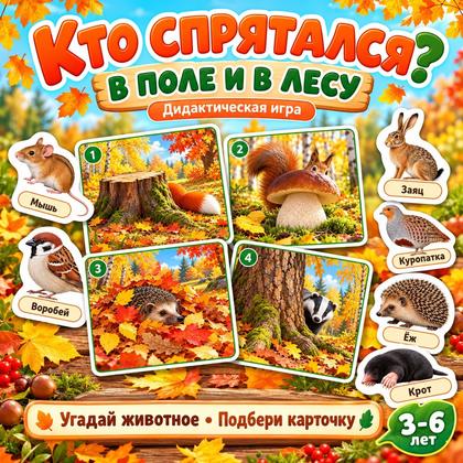 КТО СПРЯТАЛСЯ В ПОЛЕ И В ЛЕСУ