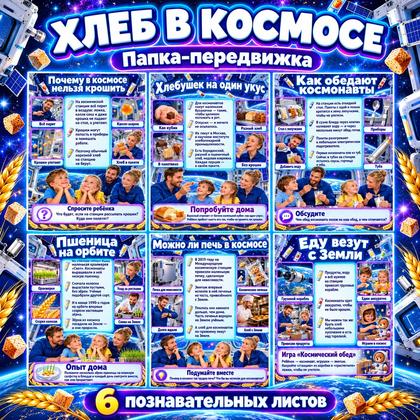 ПАПКА-ПЕРЕДВИЖКА ХЛЕБ В КОСМОСЕ
