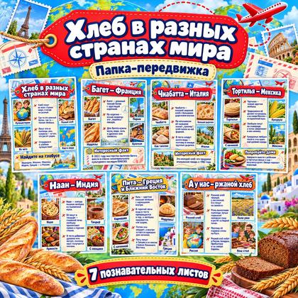ПАПКА-ПЕРЕДВИЖКА ХЛЕБ В РАЗНЫХ СТРАНАХ МИРА