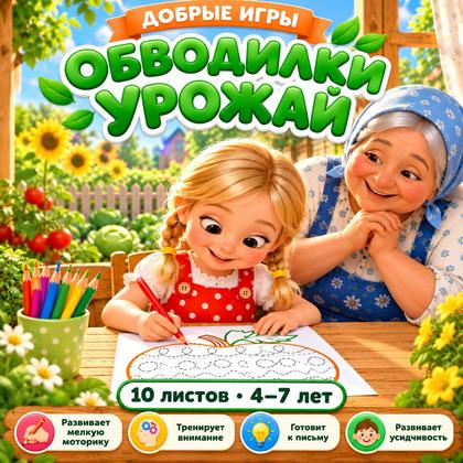 ОБВОДИЛКИ УРОЖАЙ — овощи, фрукты, ягоды — для детского сада — Играй и Развивайся