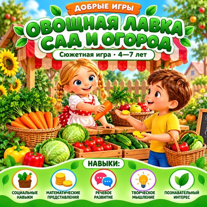 СЮЖЕТНАЯ ИГРА ОВОЩНАЯ ЛАВКА