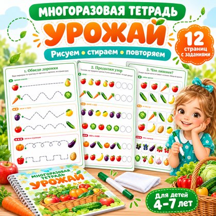 МНОГОРАЗОВАЯ ТЕТРАДЬ УРОЖАЙ