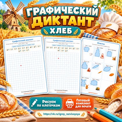 ГРАФИЧЕСКИЙ ДИКТАНТ ХЛЕБ