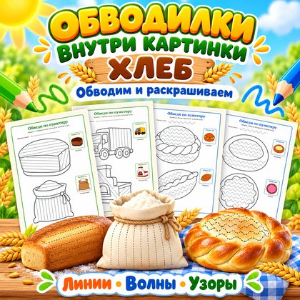 ОБВОДИЛКИ ВНУТРИ КАРТИНКИ ХЛЕБ