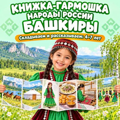 КНИЖКА-ГАРМОШКА НАРОДЫ РОССИИ — БАШКИРЫ