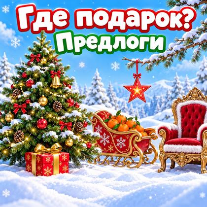 ГДЕ ПОДАРОК ПРЕДЛОГИ НОВЫЙ ГОД — новый год, предлоги, 4-5 лет — для детского сада — Играй и Развивайся