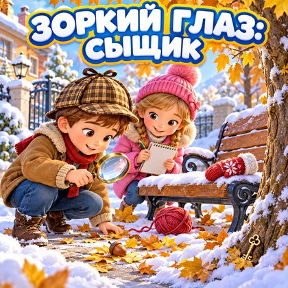 ЗОРКИЙ ГЛАЗ СЫЩИК ОСЕНЬ И ЗИМА — зима, осень, 4-5 лет — для детского сада — Играй и Развивайся