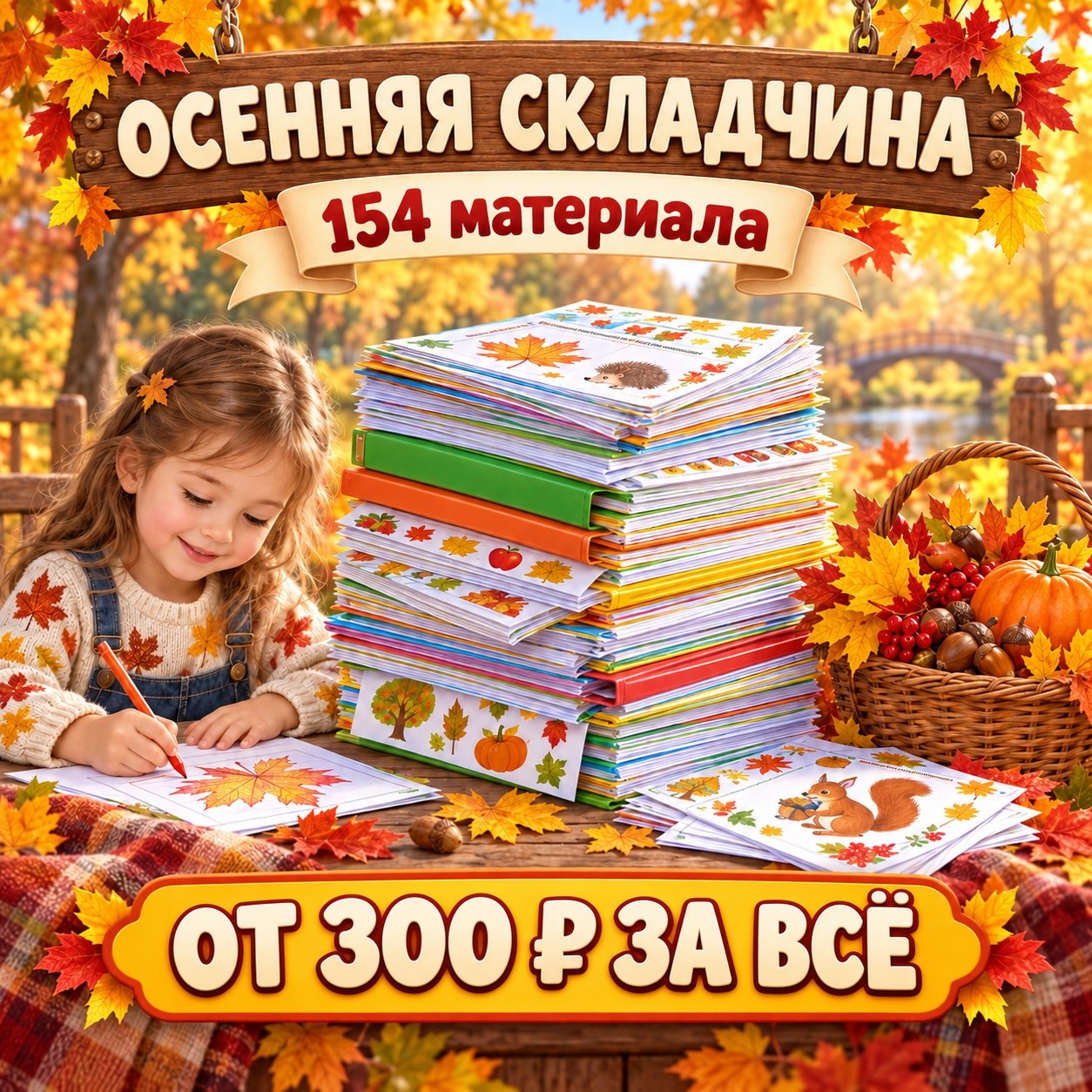 ОСЕННЯЯ СКЛАДЧИНА 2026 — осень, складчина — для детского сада — Играй и Развивайся